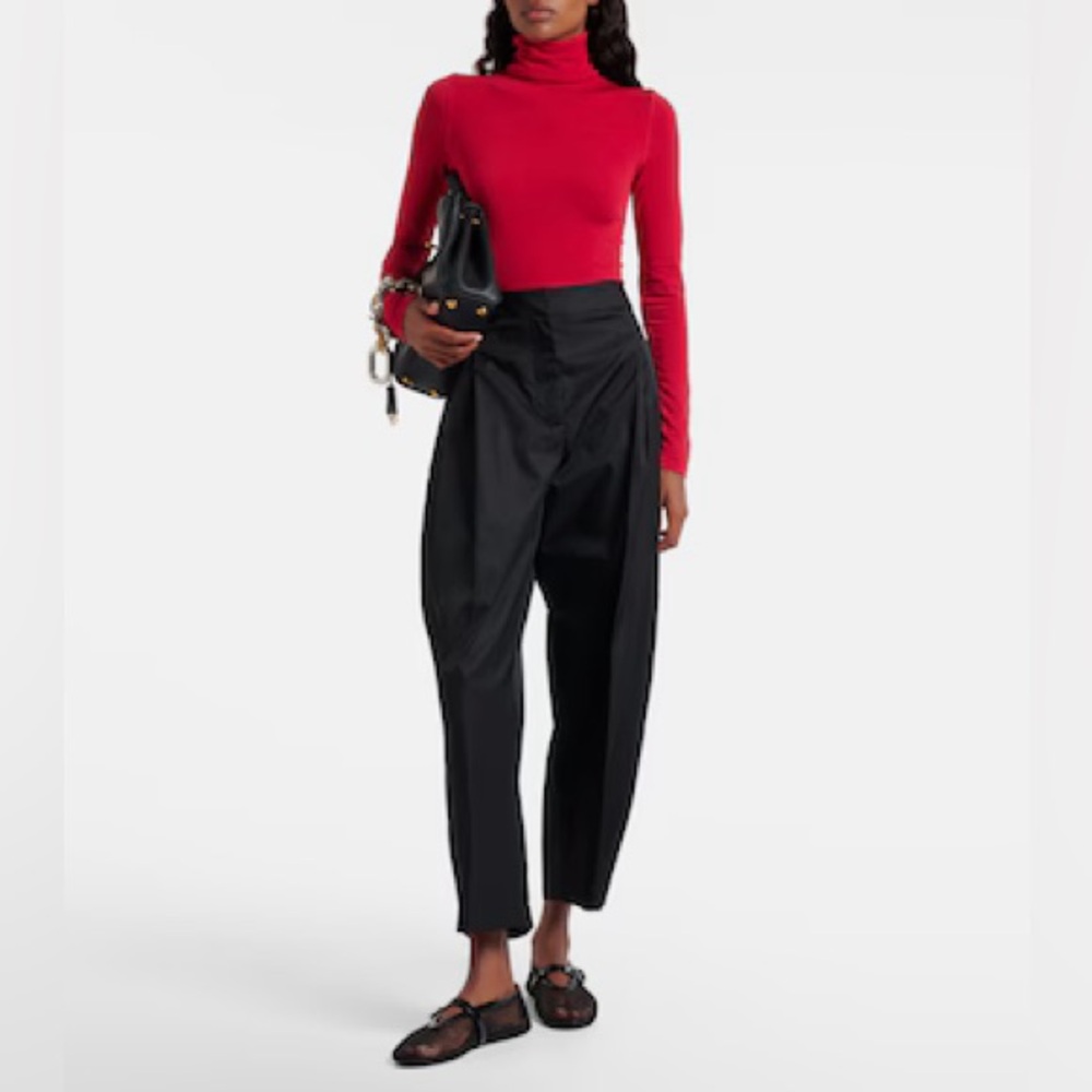 Wolford Merino Wool Red Turtleneck Sweater | Slim Fit | Size M